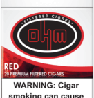 OHM FILTERED CIGAR RED      10/20PK