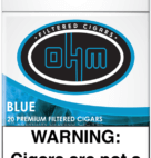 OHM FILTERED CIGAR BLUE     10/20PK