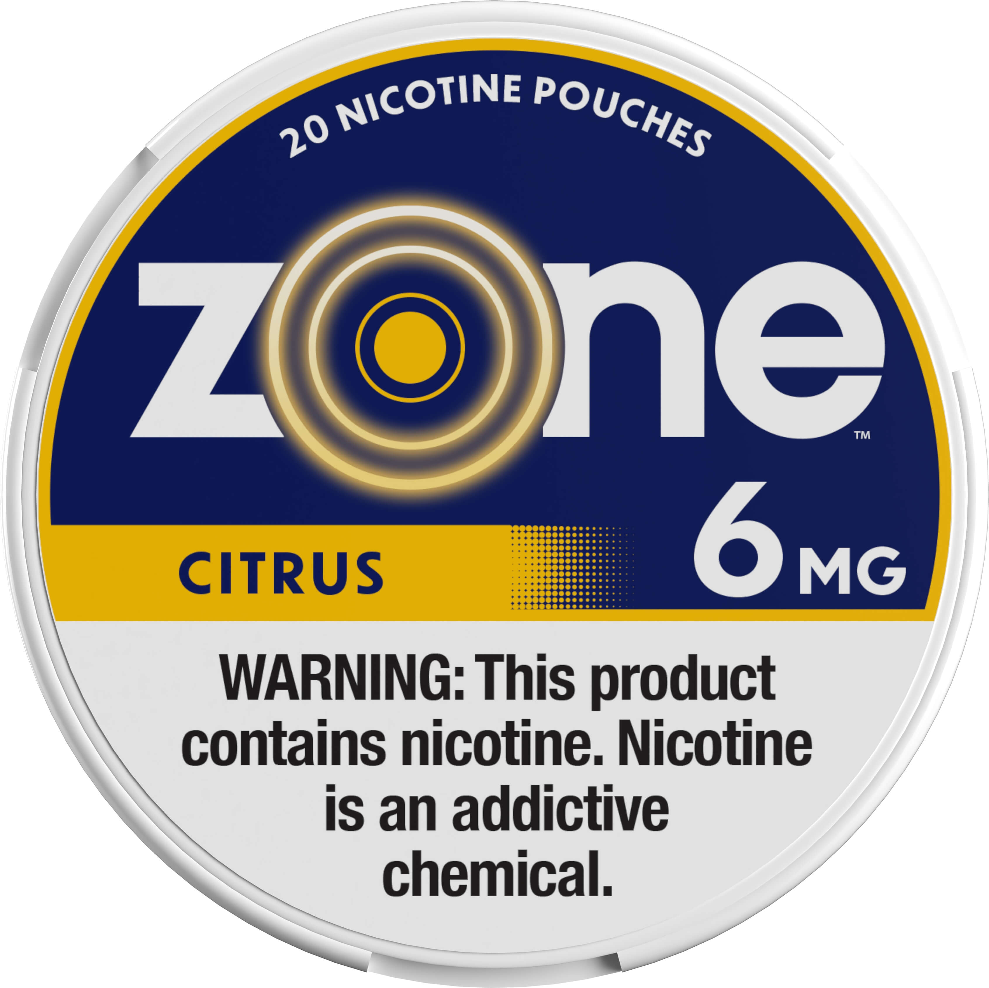 ZONE PCH CITRUS 6MG            5CAN