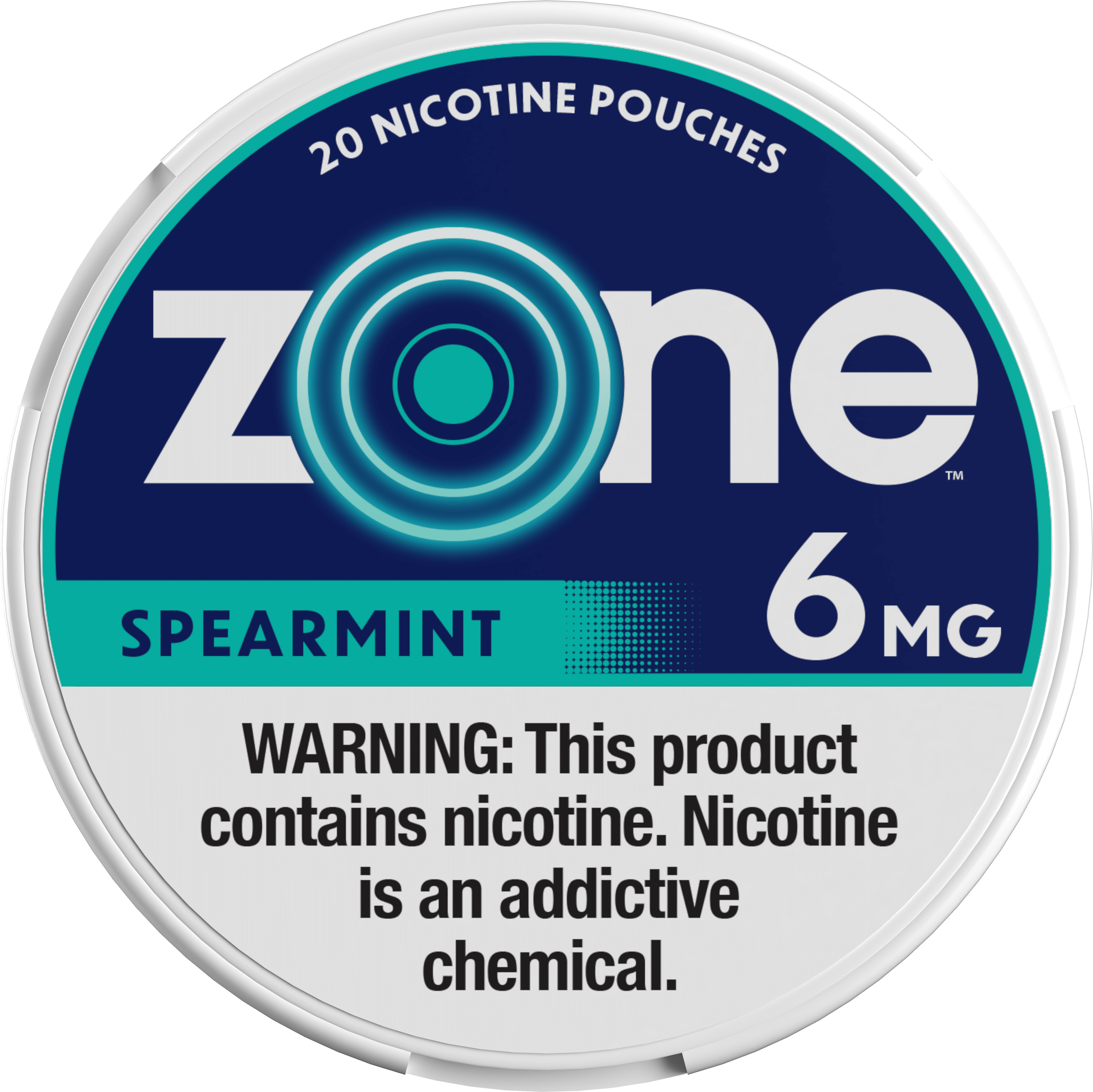 ZONE PCH SPEARMINT 6MG         5CAN