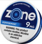 ZONE PCH PEPPERMINT 9MG        5CAN