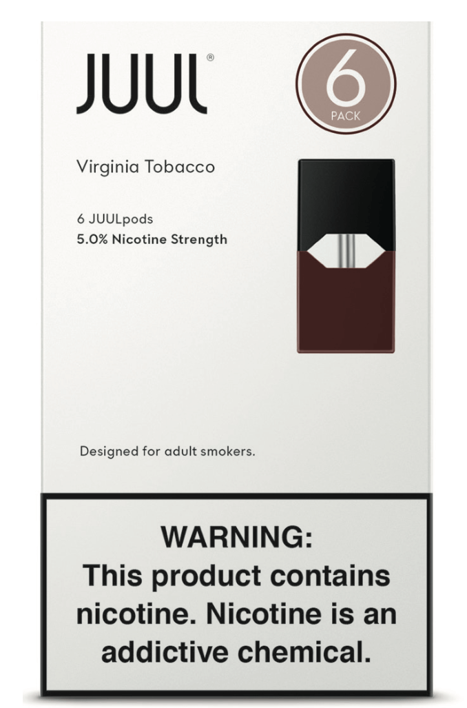 JUUL PODS VIRGINIA 5% 6PK 23.99 4CT