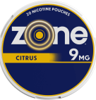 ZONE PCH CITRUS 9MG            5CAN