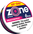 ZONE DRAGONFRUIT 6MG .50 OFF   5CAN