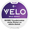 VELO POUCH PLUS WILD BERRY 6MG 5CT