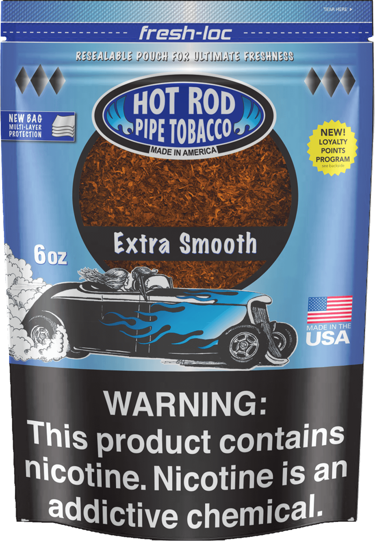HOT ROD TOB EXTRA SMOOTH        6OZ