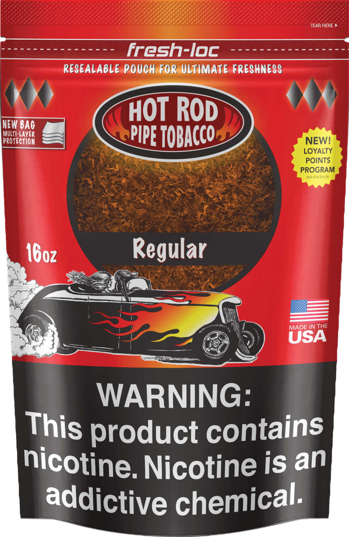 HOT ROD TOB REGULAR            16OZ