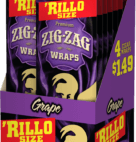 ZIG ZAG RILLO WRAP GRAPE 1.49  15CT