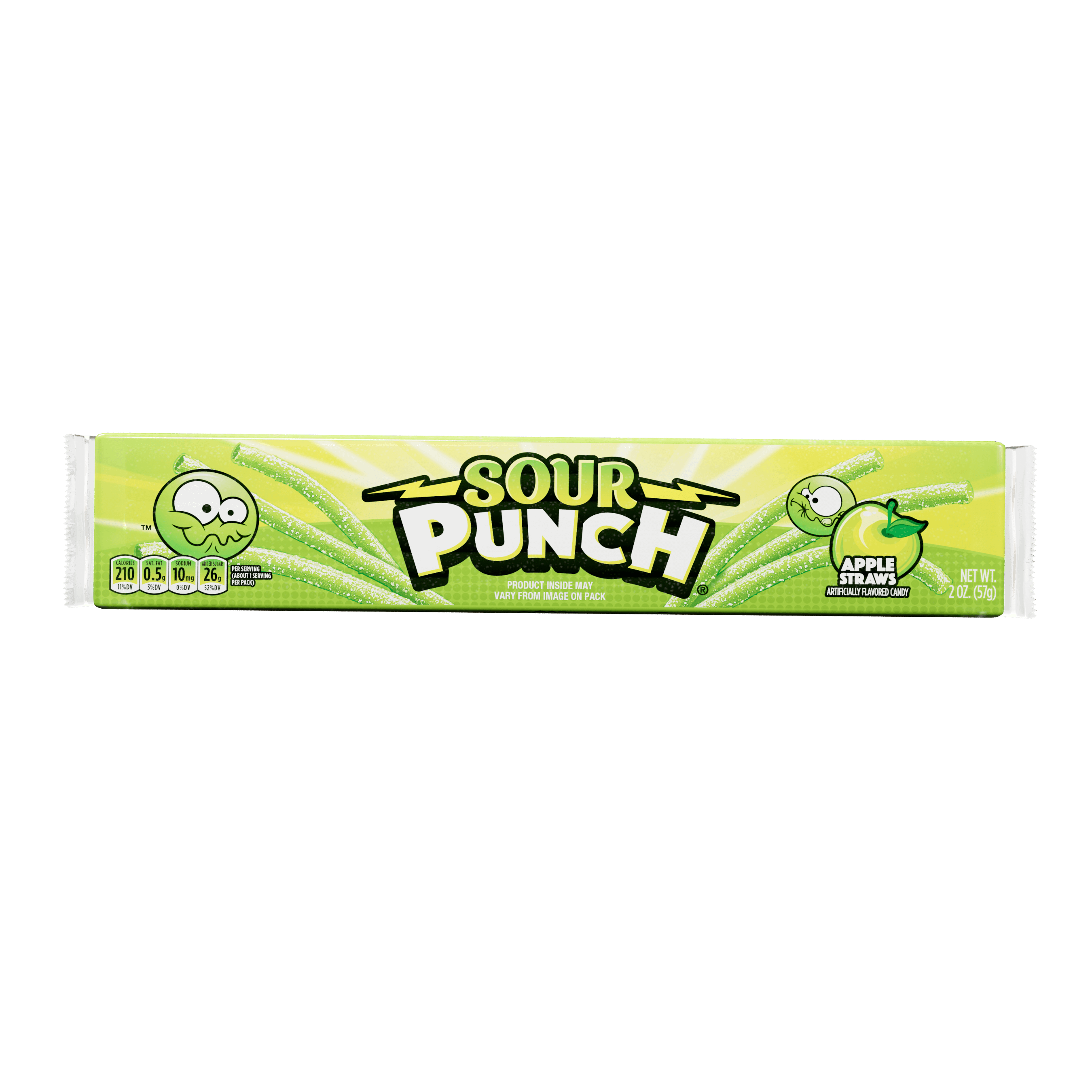 SOUR PUNCH STRAW APPLE         24CT