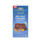 GHIR S/S CARM DRK CHOC SQ BAR 4.8OZ