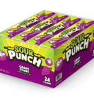 SOUR PUNCH STRAW CADDY GRAPE   24CT
