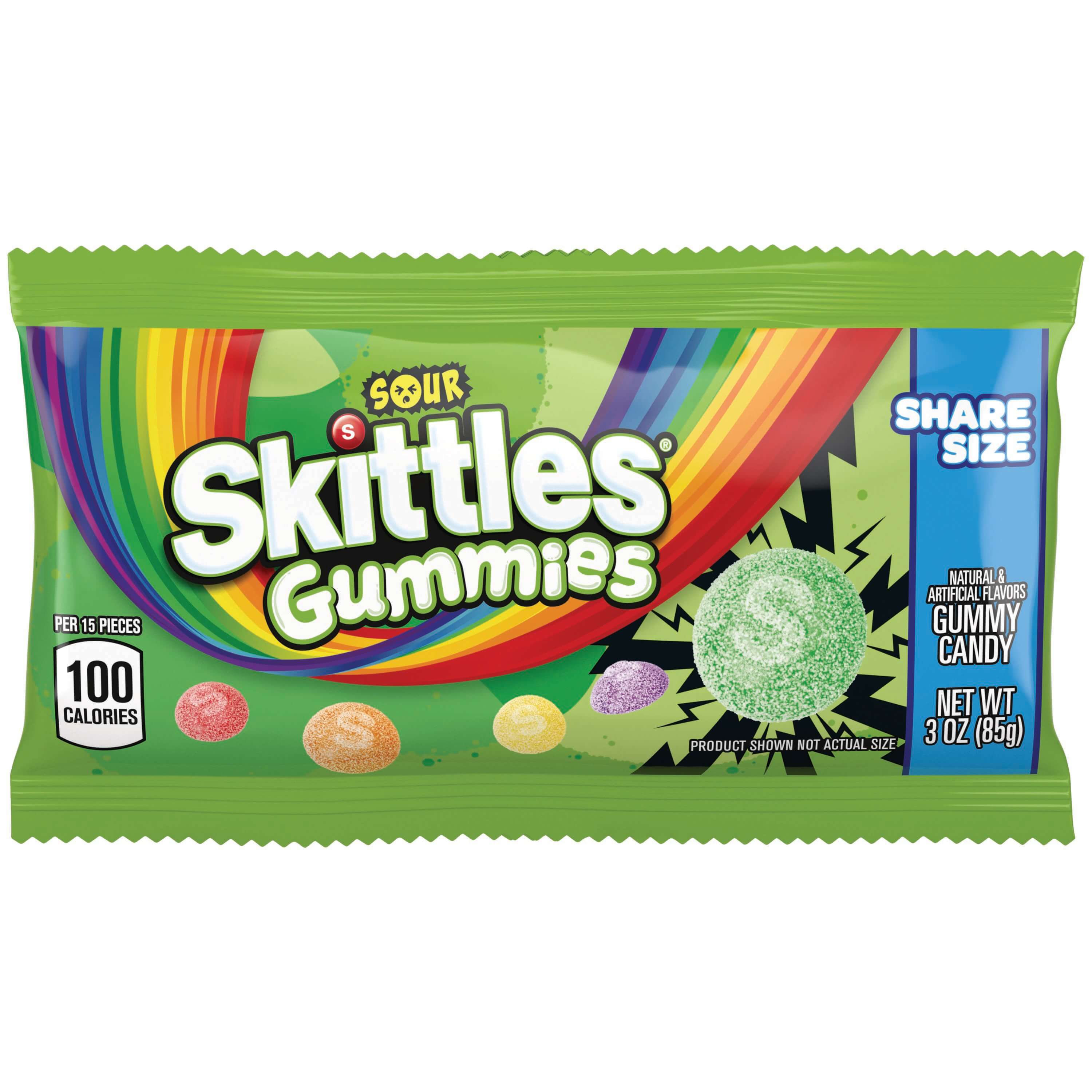 SKITTLES GUMMI SOUR SHARE SIZE 15CT