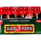 Dice Pops Red Gift Box Strawbry 6ct
