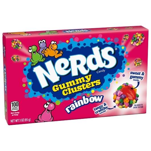 NERDS CLUSTERS TB 3OZ