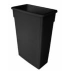 TRASH CAN 23 GAL BLK PLTC023K  1CT