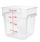 CONTAINER 8QT SQ CLEAR         1CT