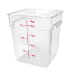 CONTAINER 18QT SQ CLEAR        1CT