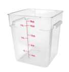 CONTAINER 18QT SQ CLEAR        1CT