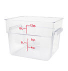 CONTAINER 12QT SQ CLEAR        1CT