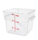 CONTAINER 6QT SQ CLEAR         1CT