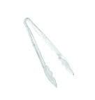 TONGS POLY SCALLOP CLEAR 6″     1CT