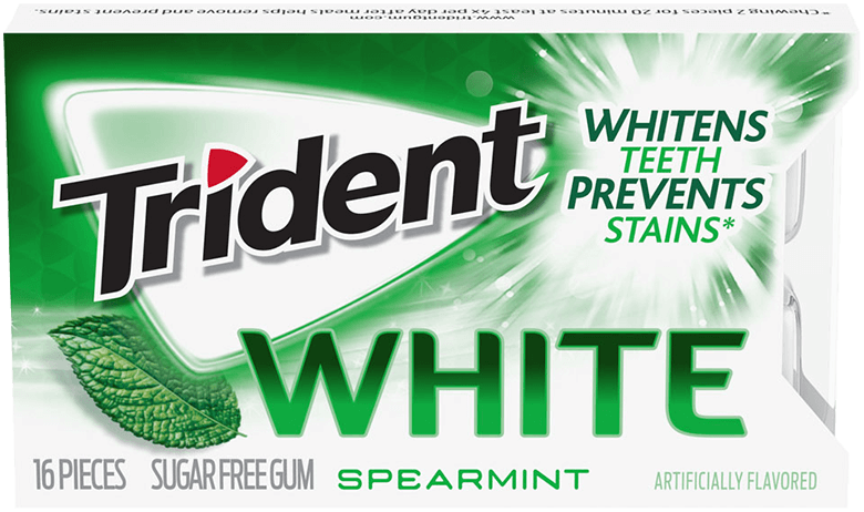 TRIDENT WHITE SPEARMINT SF      9CT