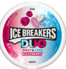 ICE BREAKER RASPBERRY DUO MINTS 8CT