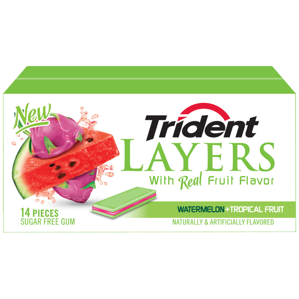 TRIDENT LAYER WTRMLM/TROP FRT  12CT