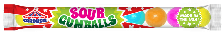 FORD GUM CAROUSEL SOUR 10-BALL  4CT