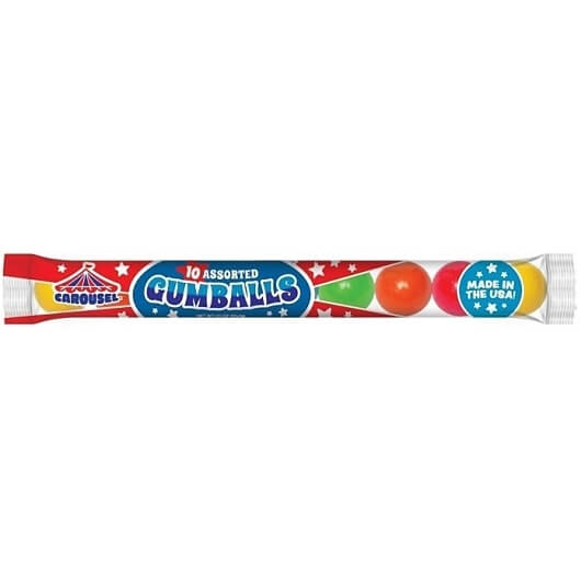FORD GUM CAROUSEL 10-BALL TUBE  4CT