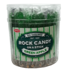ROCK CANDY GREEN APPLE POPS    36CT