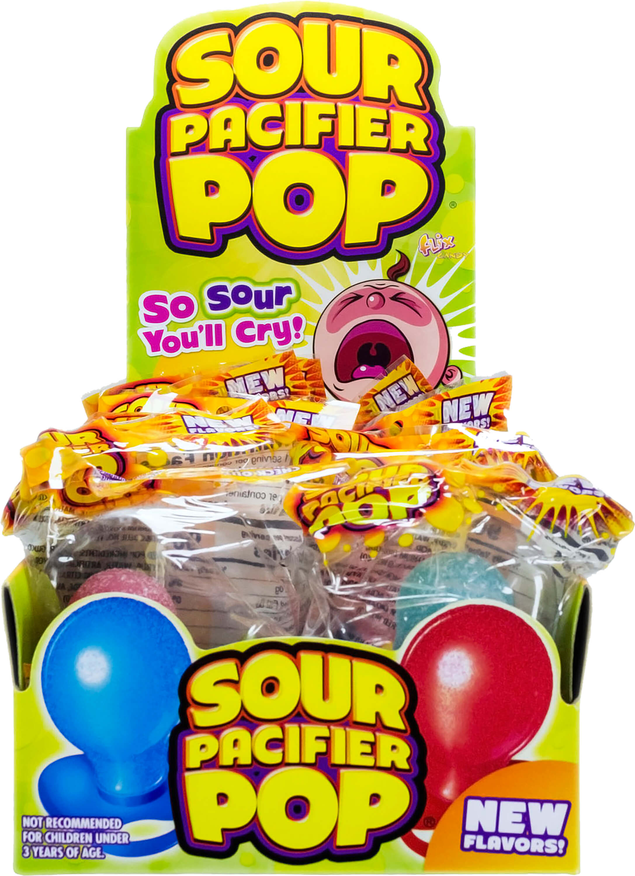 FLIX PACIFIER POP SOUR         12CT