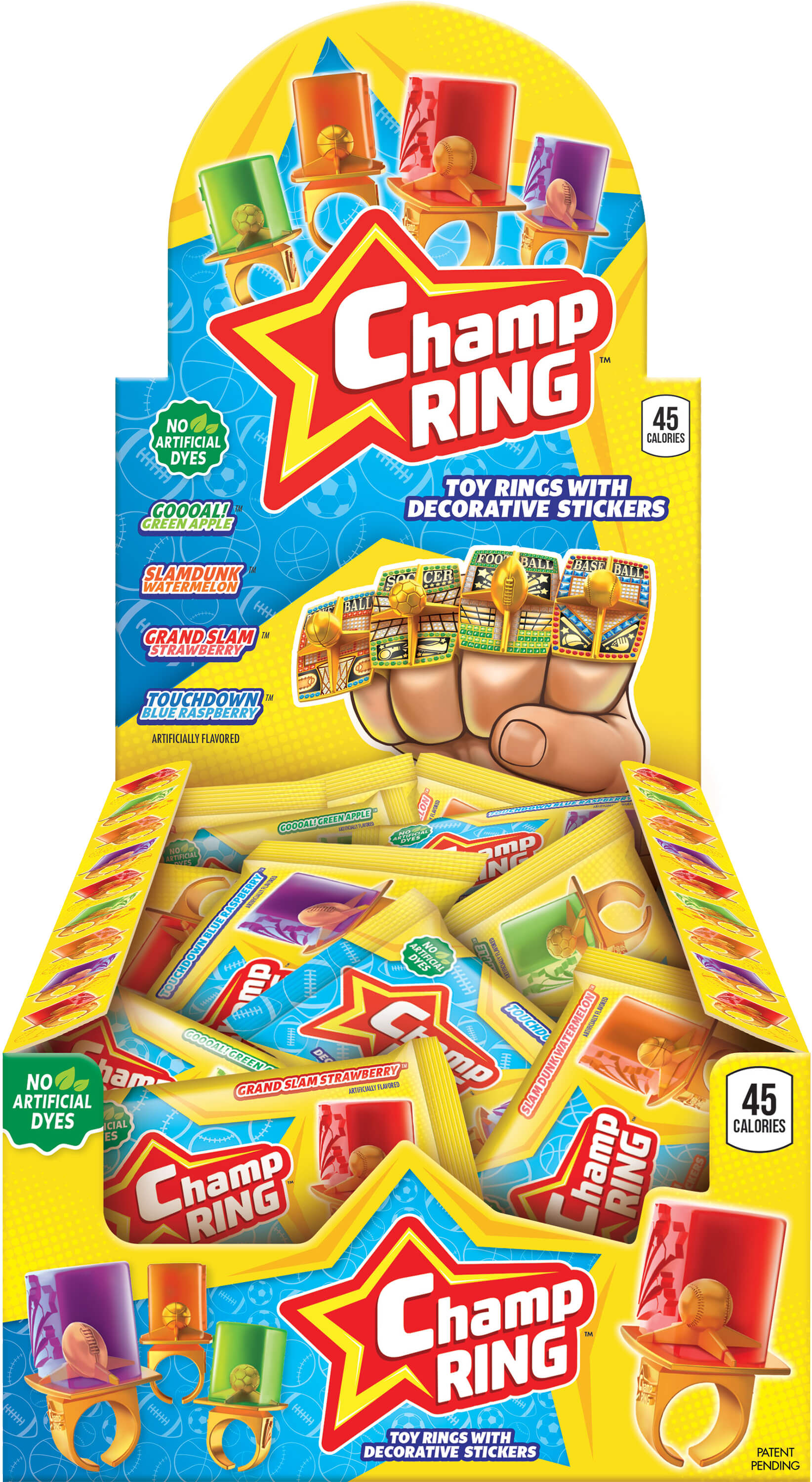 FLIX CHAMP POP RINGS           24CT