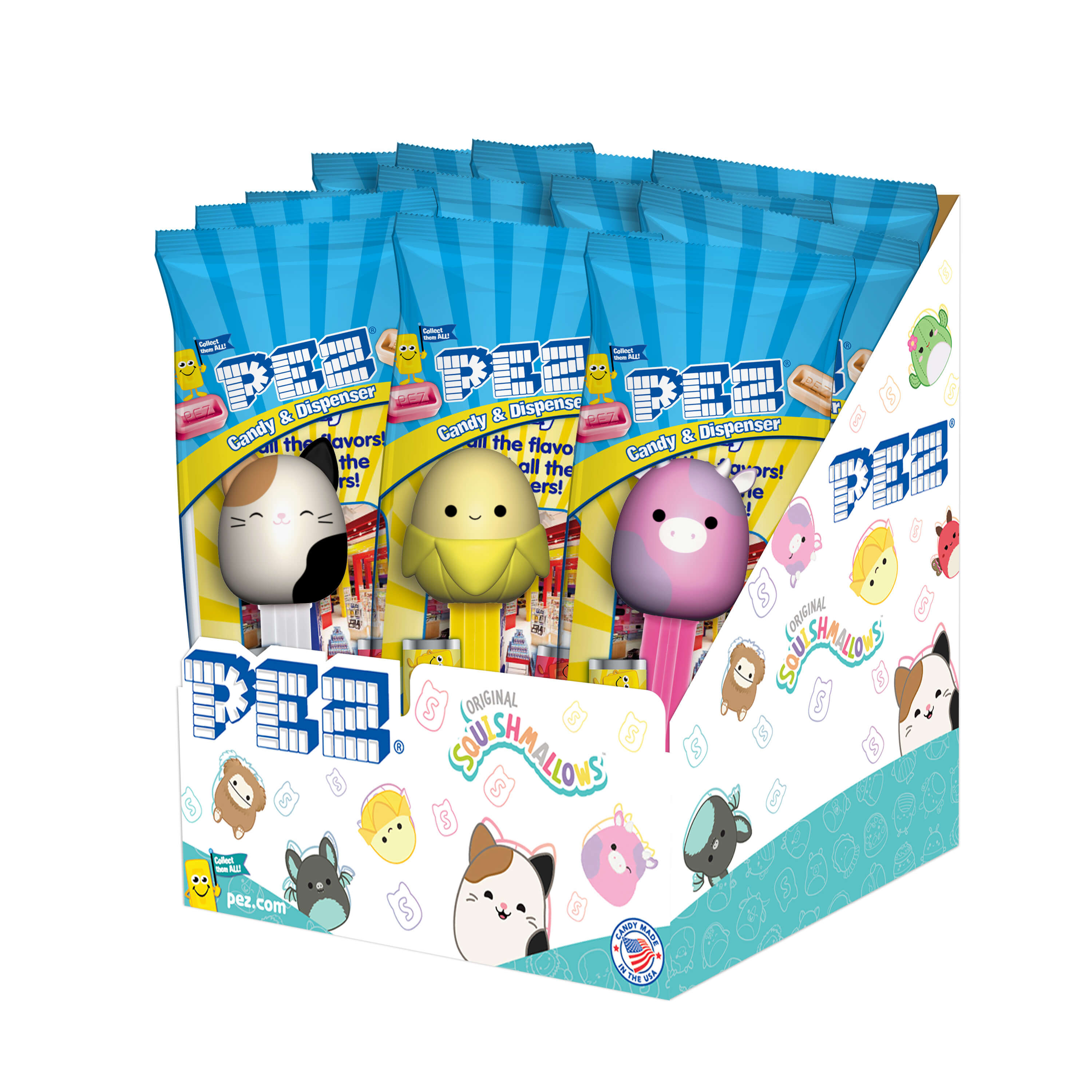 PEZ SQUISHMALLOWS ASST         12CT