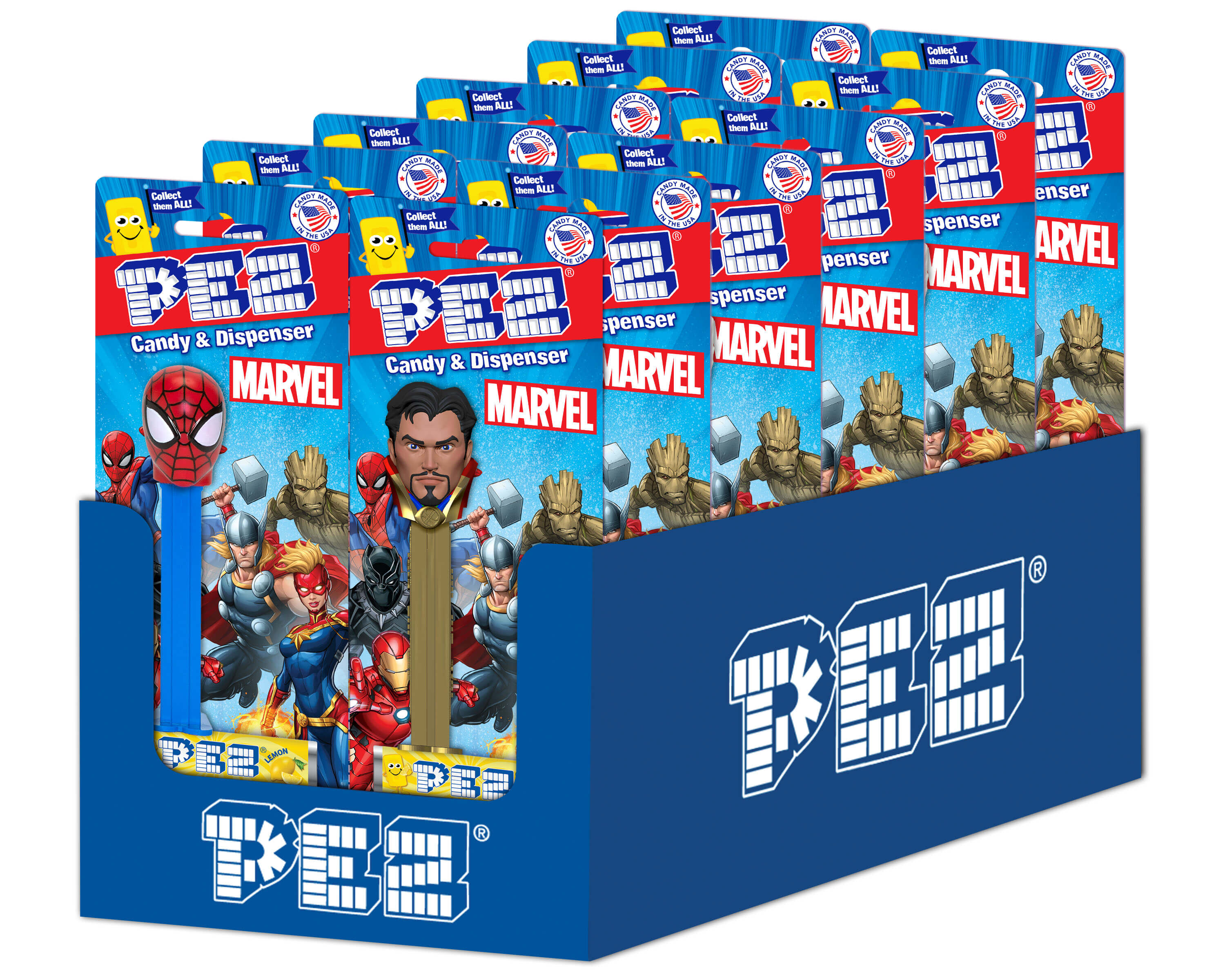 PEZ MARVEL ASST                12CT