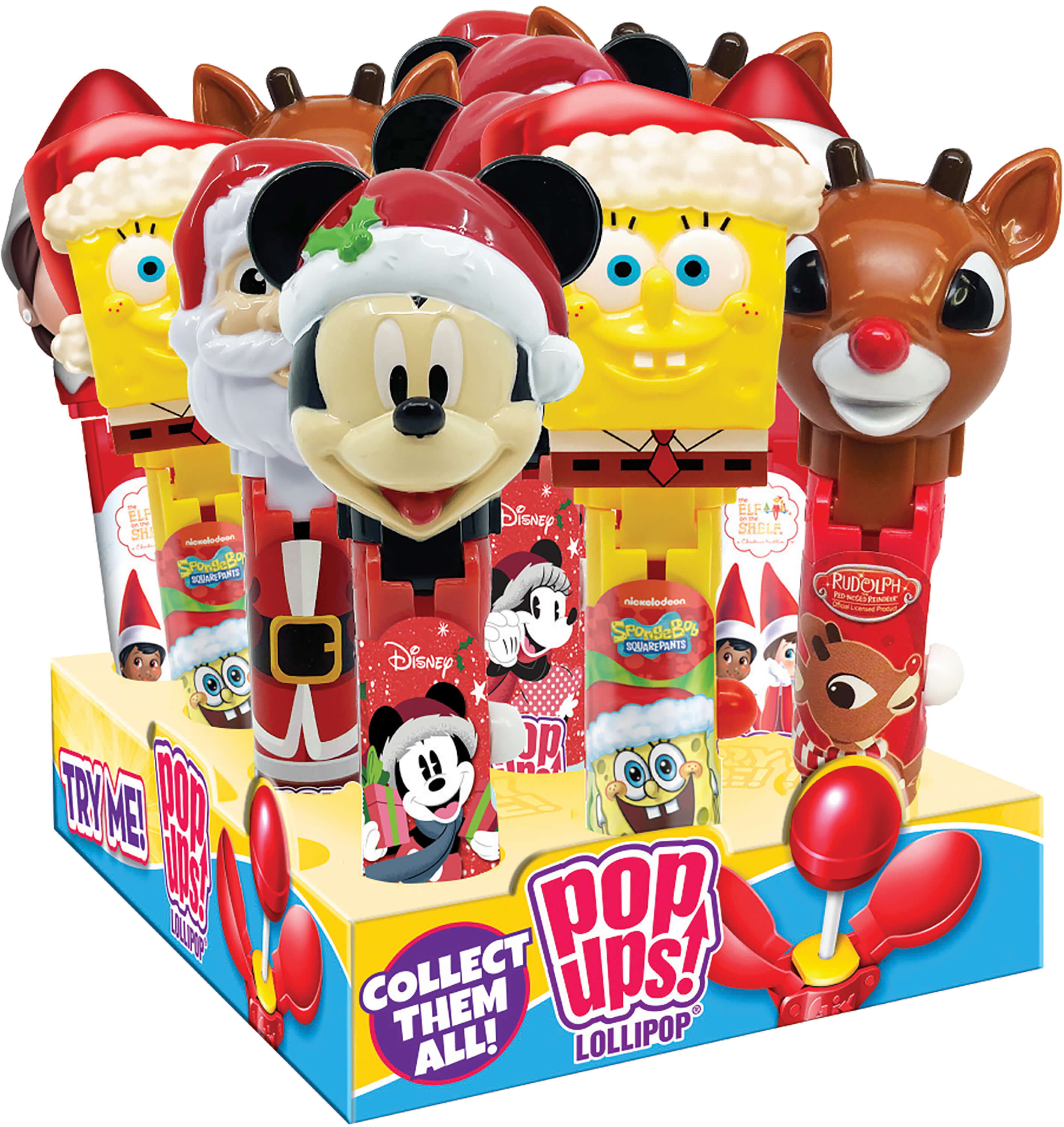 HOLIDAY POP UPS LOLLIPOPS      12CT