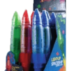LIGHT UP SPACESHIP SQUEEZE     12CT