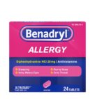 BENADRYL ALLERGY TABLET 25MG   24CT