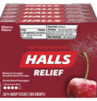 HALLS STICKS CHERRY            20CT