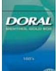 DORAL MENTHOL GOLD 100 BOX FSC