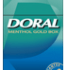 DORAL MENTHOL GOLD BOX FSC