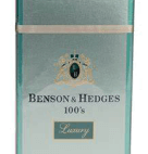 BENSON & HEDGES 100 LUX MENTHOL BOX