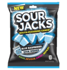 SOUR JACKS BLUE RASP WEDGES     5OZ