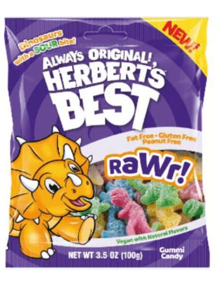 HERBERTS BEST RAWR DINOS PEG  3.5OZ