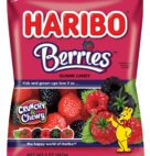 HARIBO GUMMI RASPBERRIES PEG BAG