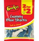 GURLEY GUMMY BLUE SHARKS 2/$2  12CT