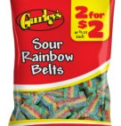 GURLEY SOUR RAINBOW BELTS 2/$2 12CT