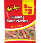 GURLEY GUMMY SOUR WORMS 2/$2   12CT