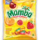 MAMBA FRUIT CHEWS PEG BAG    7.05OZ