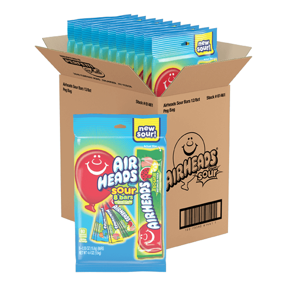 AIRHEADS SOUR BAR 8PC 4.4OZ